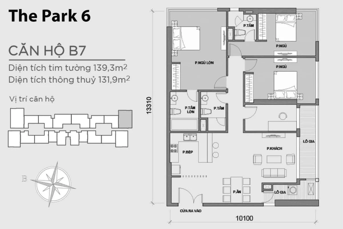 Chuyển nhượng căn 4PN Vinhomes Central Park 140m2, 16,5 tỷ - Ảnh thu nhỏ 2
