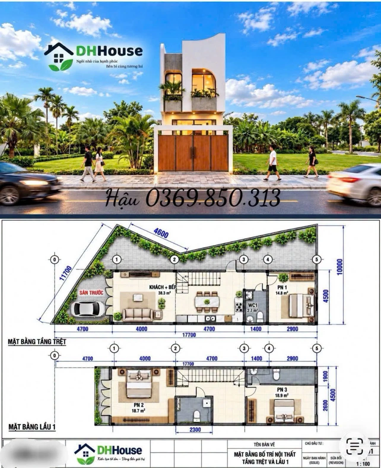 Nhà phố 120m² 3 phòng ngủ, sân vườn, 550 triệu - Ảnh 1