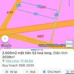 Bán đất mặt tiền 2000m2 đường 52 Hoà Long, Bà Rịa - Ảnh thu nhỏ 2
