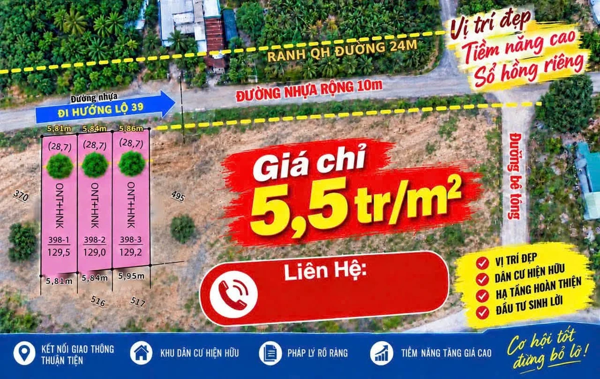 Bán đất mặt tiền Suối Hiệp 130m² chỉ 550 triệu Khánh Hòa - Ảnh thu nhỏ 2