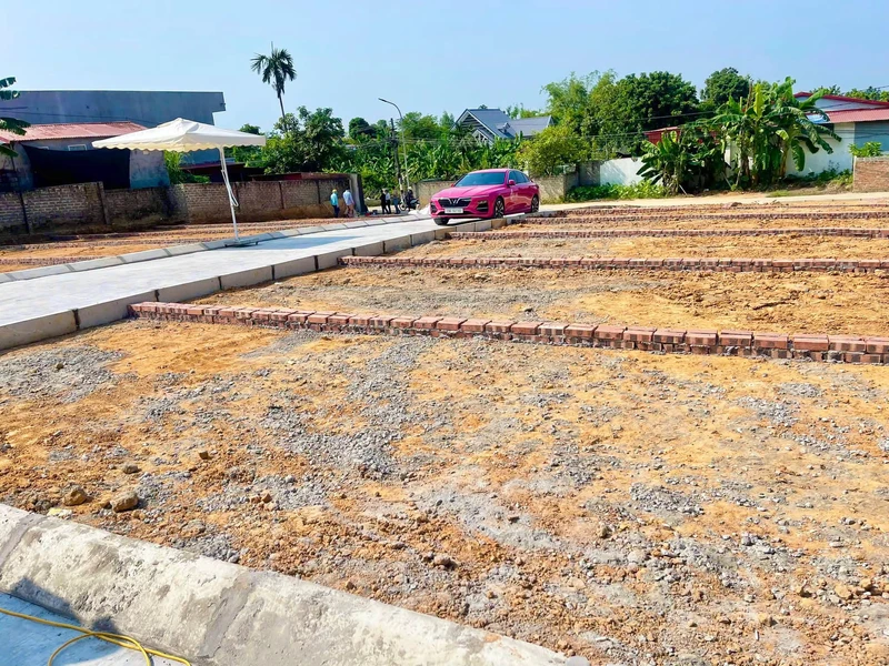 Bán 2 lô đất liền kề 63-64m2 gần chợ Áng Sơn, Thái Sơn