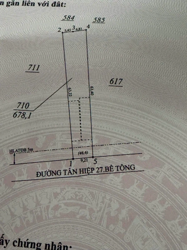 Bán đất Phú Giáo, Bình Dương 580.8m²