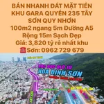 Bán đất mặt tiền 100m2 Đường A5 Quy Nhơn 3,82 tỷ - Ảnh thu nhỏ 1