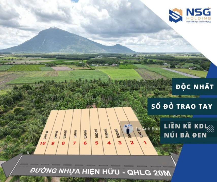 Chính chủ cần bán lô tại khu du lịch Núi Bà Đen. Suối Đá, Dương Minh Châu, Tây Ninh. LH 0985 901 *** - Ảnh 1