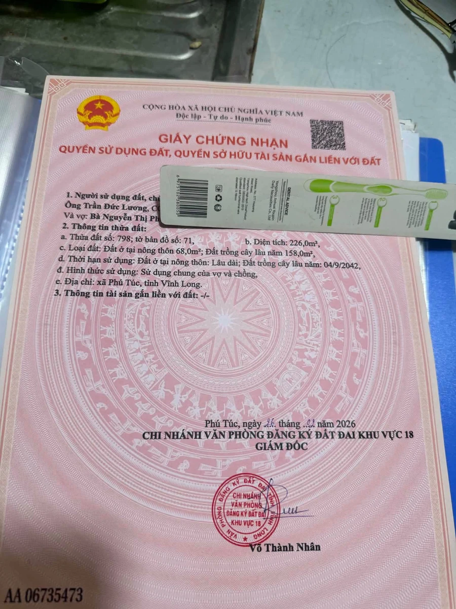 Bán đất 68m² Phú Túc Nhà Bè 520 triệu - Ảnh thu nhỏ 5