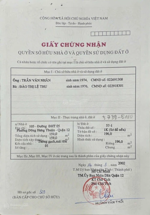 Chính chủ bán tài sản sẵn dòng tiền 30tr/tháng đón đầu tuyến Metro số 2 Tham Lương - Bến Thành - Ảnh 1