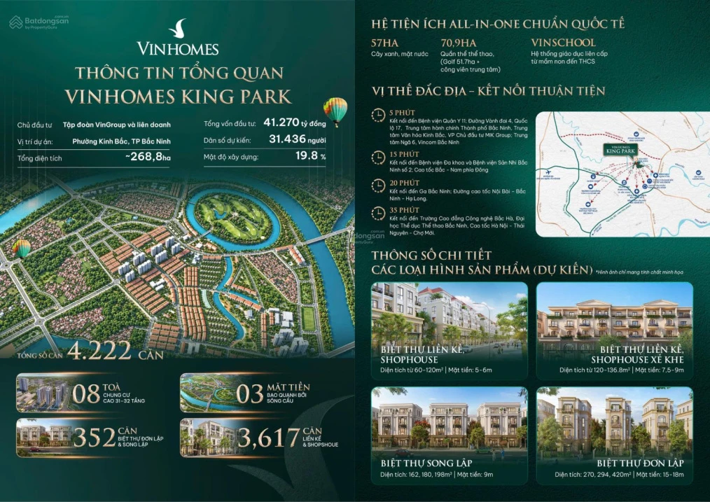 Mở bán quỹ căn ngoại giao, chiết khấu 15% dự án Vinhomes King Park, Bắc Ninh. LH 0993 256 *** - Ảnh thu nhỏ 3