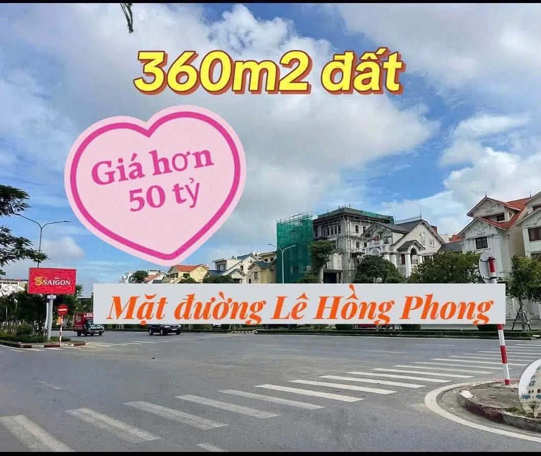 Bán đất mặt tiền Lê Hồng Phong 360m2, Hải Phòng - Ảnh 1