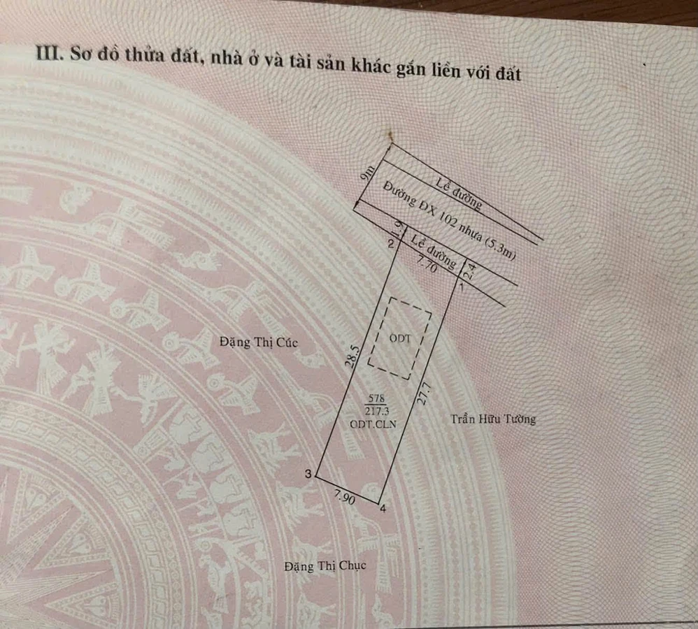 Bán đất Thủ Dầu Một 7,7x27m, 2 tỷ 950 triệu - Ảnh thu nhỏ 3