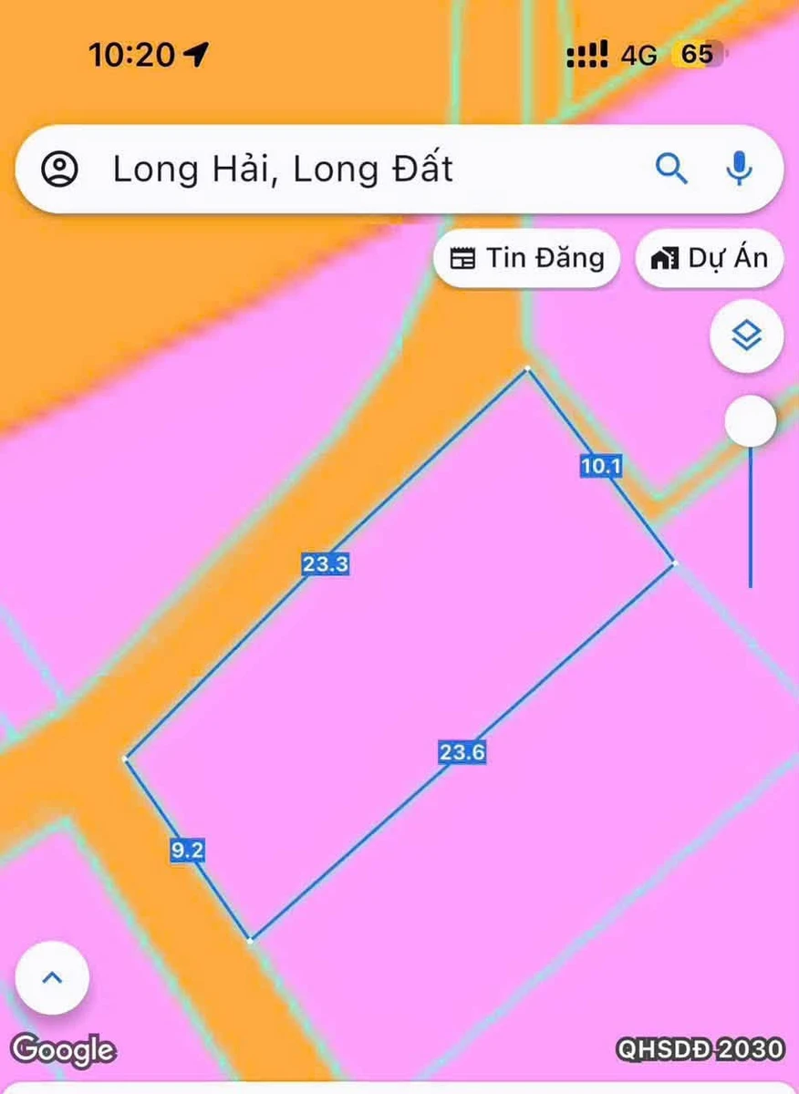 Bán lô đất 228m2 có nhà cấp 4 thổ cư, lô góc 2 mặt đường tại xã Long Hải - Ảnh thu nhỏ 3