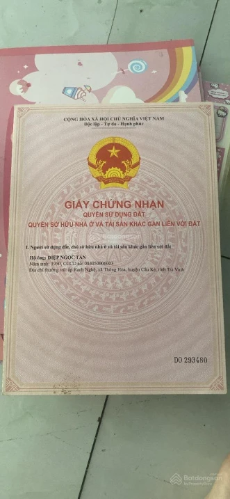 Bán đất 1700 mét vuông chính chủ tại Cầu Kè Trà Vinh