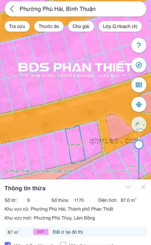 Bán đất nền Queen Pearl Phú Hài 87m² giá 1,9 tỷ