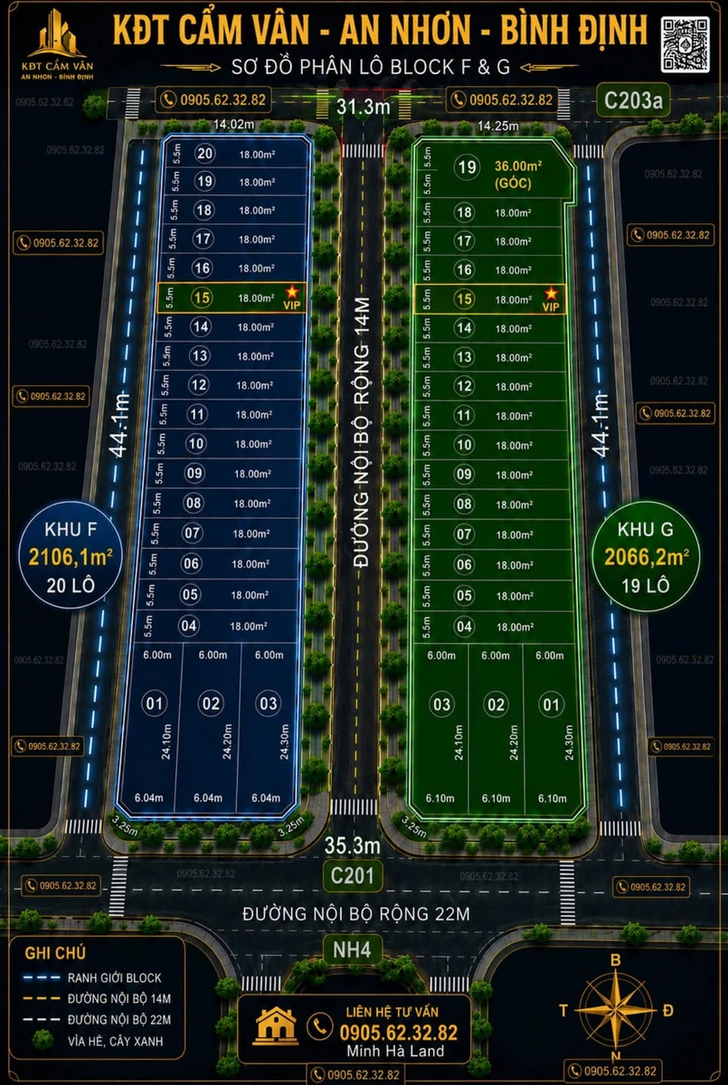 Bán lô đất mặt tiền 99m2 An Nhơn Đông, Bình Định - Ảnh thu nhỏ 5
