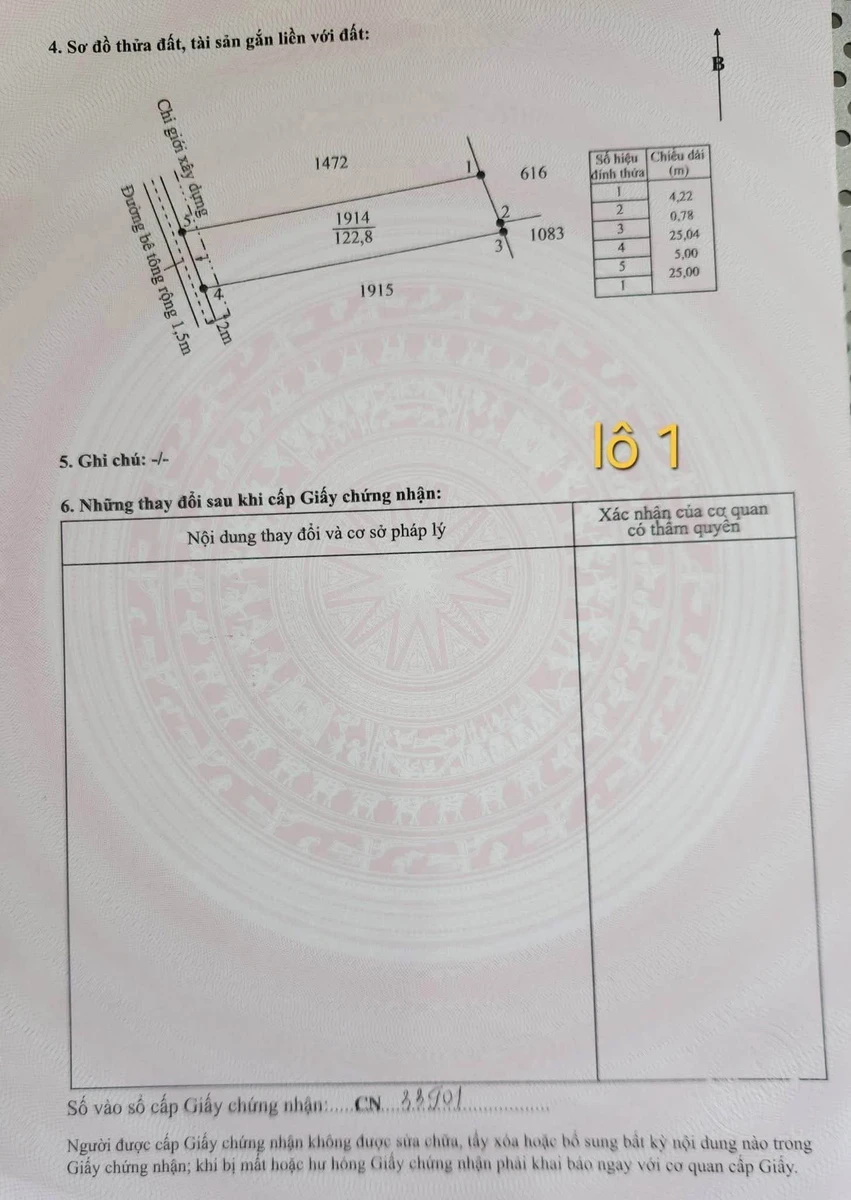 Bán đất thổ cư 5x25m, 750 triệu/lô, gần chợ Phước Vân, xã Rạch Kiến, Tây Ninh - Ảnh thu nhỏ 5
