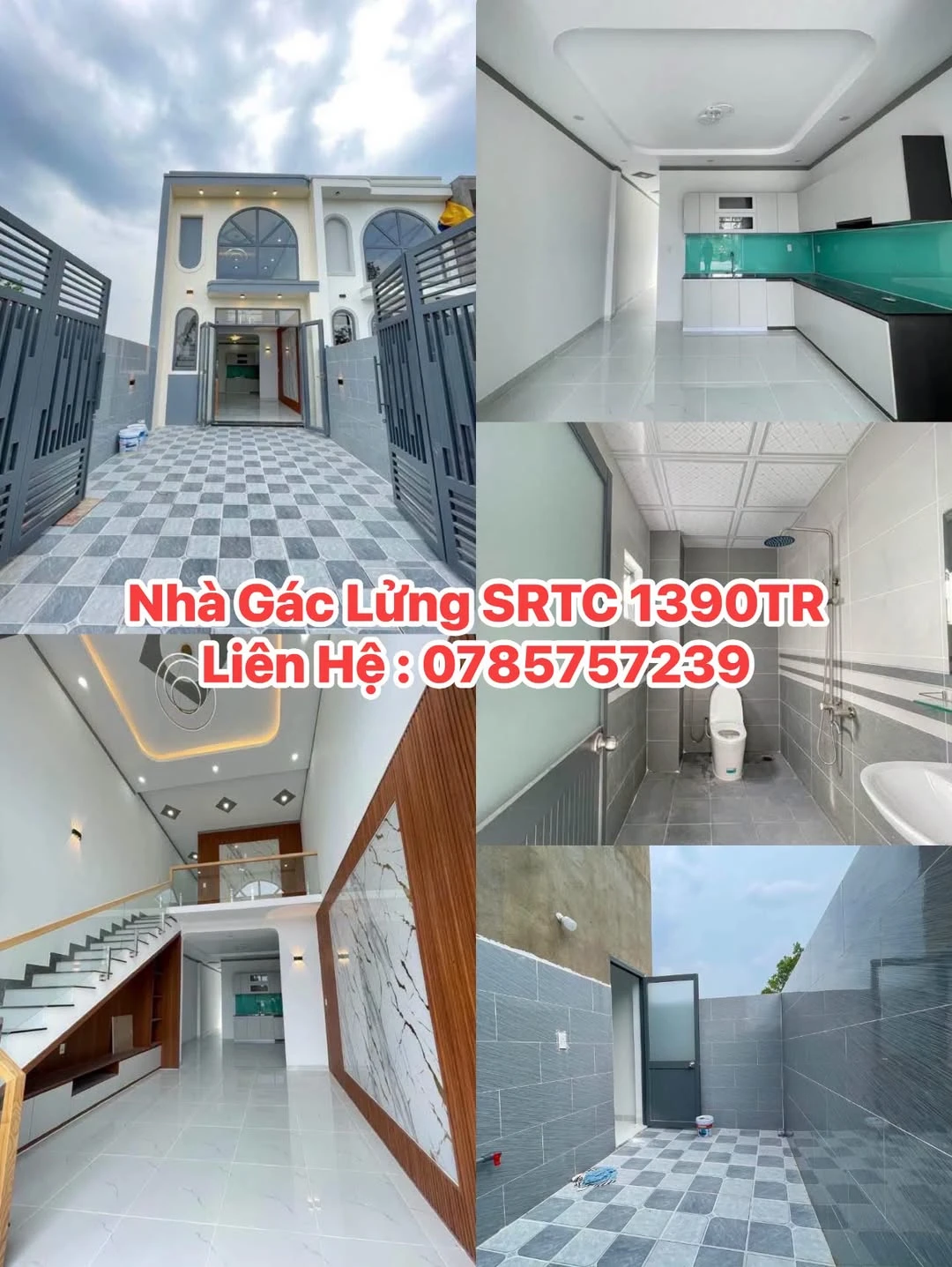 Bán nhà gác lửng 4x24m, 3PN 2WC, sổ riêng thổ cư tại Giang Điền, Đồng Nai giá 1,39 tỷ - Ảnh 1