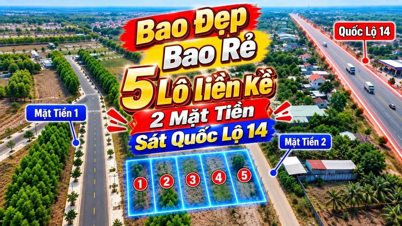 Bán lô đất 150m2 mặt tiền kép T16 Becamex Chơn Thành