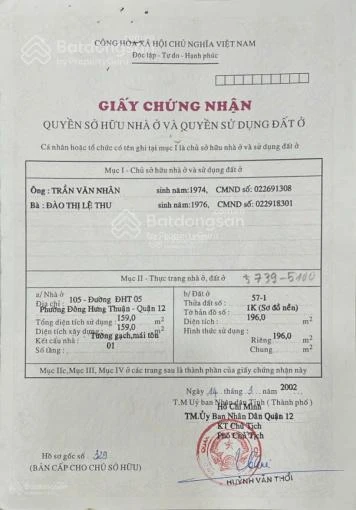 Chính chủ bán tài sản sẵn dòng tiền 30tr/tháng đón đầu tuyến Metro số 2 Tham Lương - Bến Thành - Ảnh thu nhỏ 3