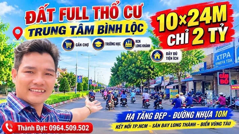 Bán đất thổ cư 240m² xây trọ gần KCN Long Khánh, Đồng Nai
