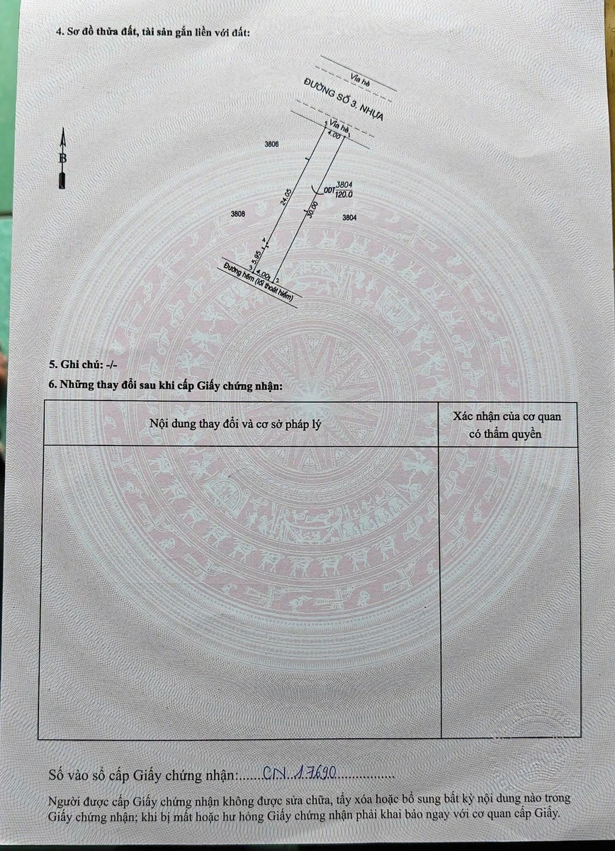 Bán đất thổ cư mặt tiền đường chợ 120m² khu tái định cư Sóng Thần, Dĩ An - Ảnh thu nhỏ 3