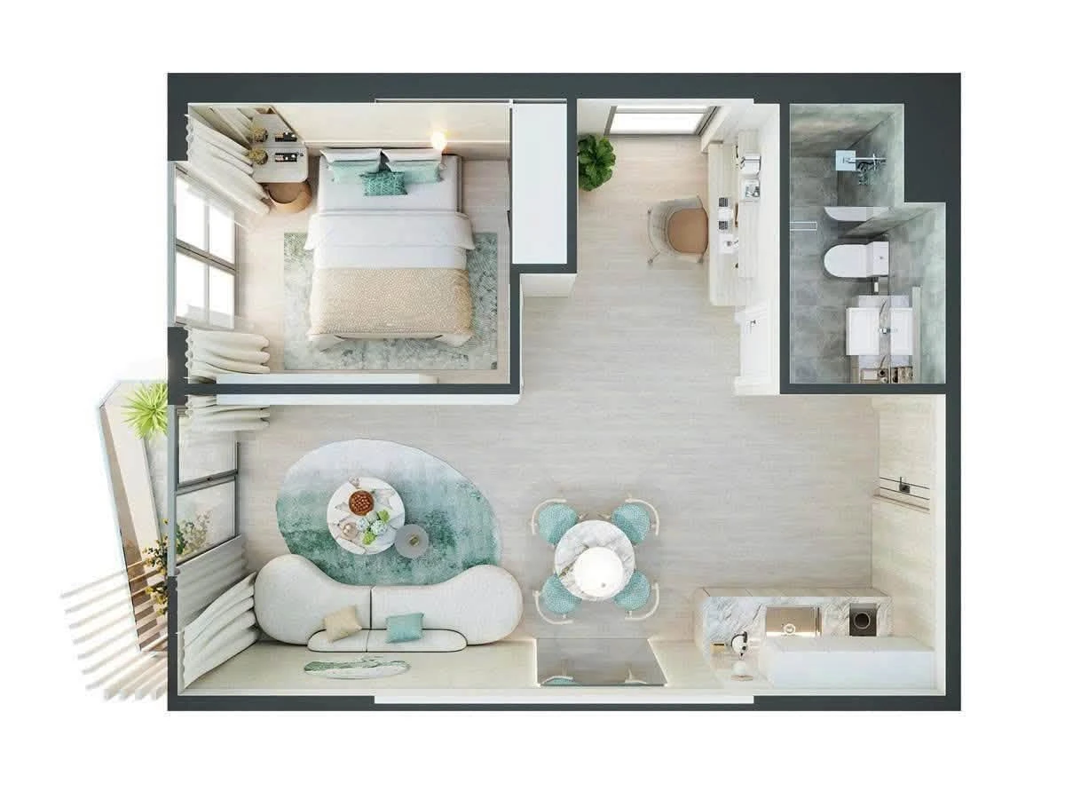Bán căn hộ 1PN 44m² view biển Meypearl Phú Quốc - Ảnh 1