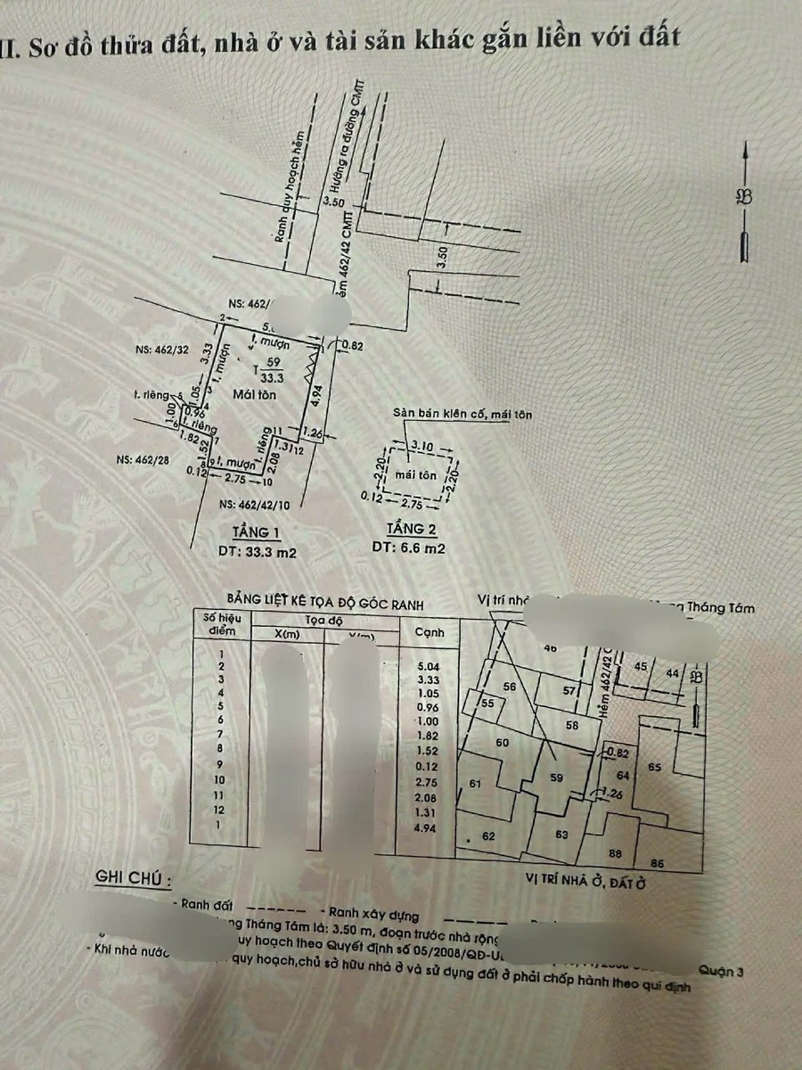 Bán nhà hẻm 33,3m² Cách Mạng Tháng 8, Phường 11, Quận 3 giá 3,5 tỷ - Ảnh thu nhỏ 2