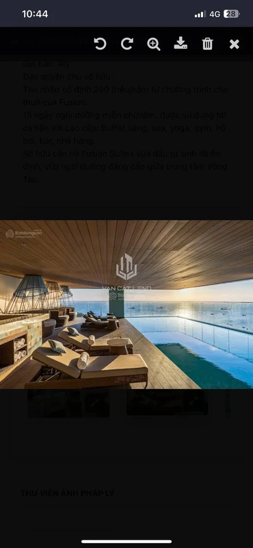 Bán căn hộ khách sạn 4 sao Fusion Suites 41m2, 1PN, giá 2,9 tỷ tại Vũng Tàu