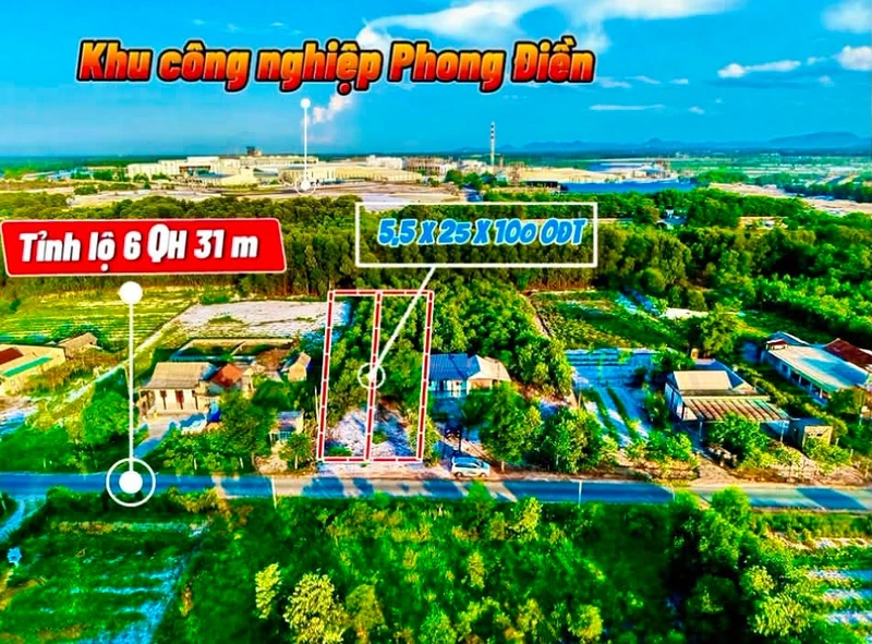 Bán đất mặt tiền tỉnh lộ 6 Huế 154m², gần KCN
