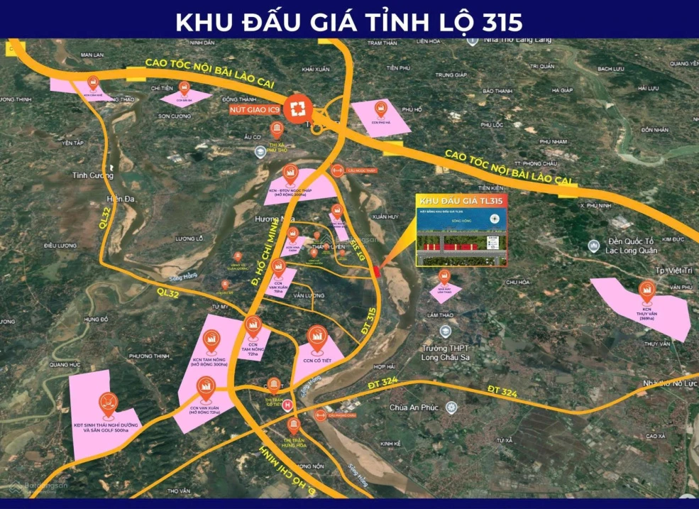 Bán đất 150m2 full thổ cư 1,645 tỷ mặt đường Tỉnh Lộ 315, Tam Nông, Phú Thọ - Ảnh thu nhỏ 3