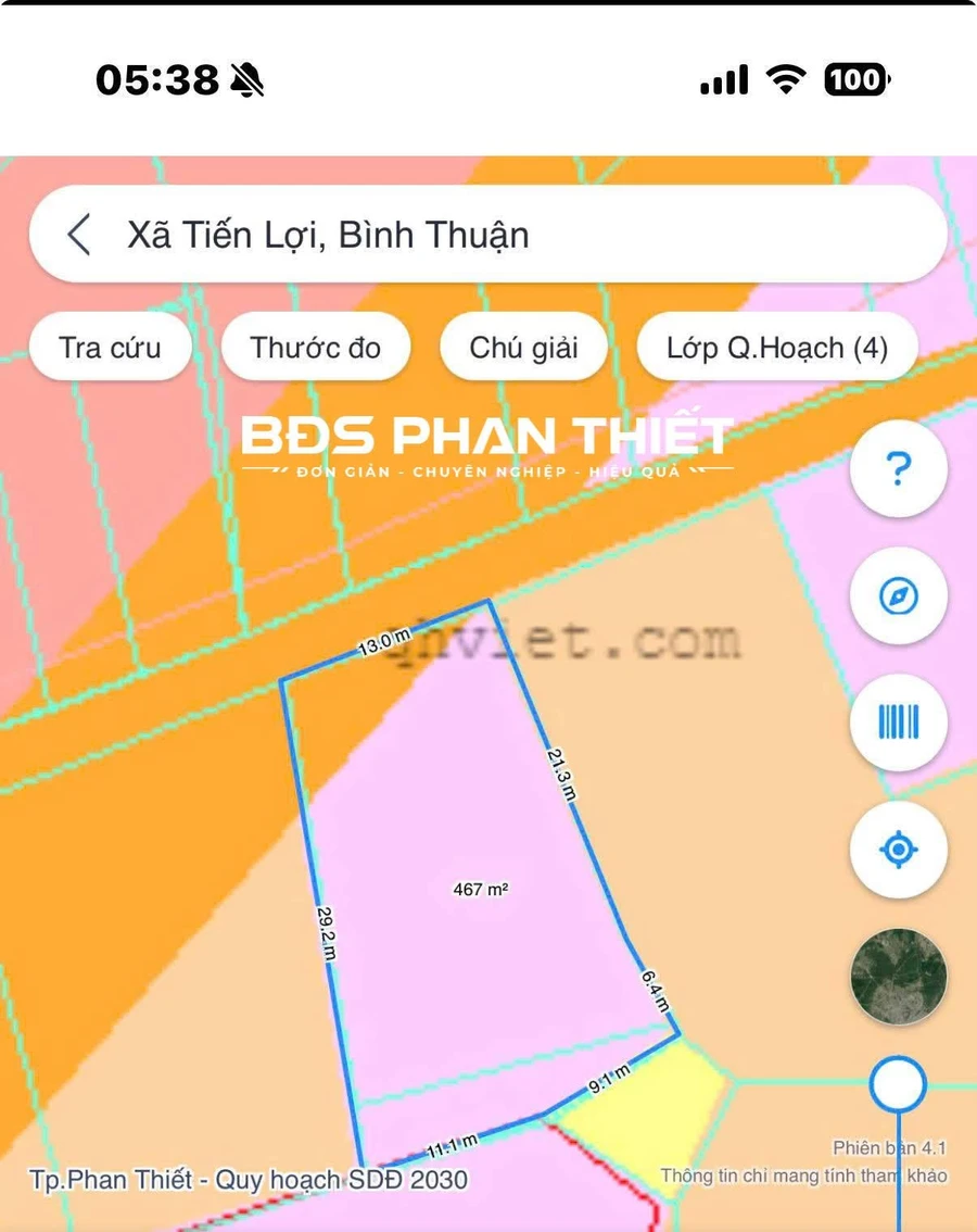 Bán đất thổ cư Tiến Lợi 466,8 m² nở hậu, 1.9 tỷ - Ảnh thu nhỏ 2