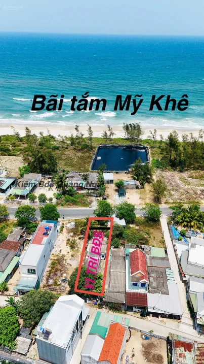 Bán đất mặt biển Mỹ Khê Quảng Ngãi 181m2 + Nhà c4, sổ hồng sẵn, giá 2.6 tỷ TLCC - Ảnh 1