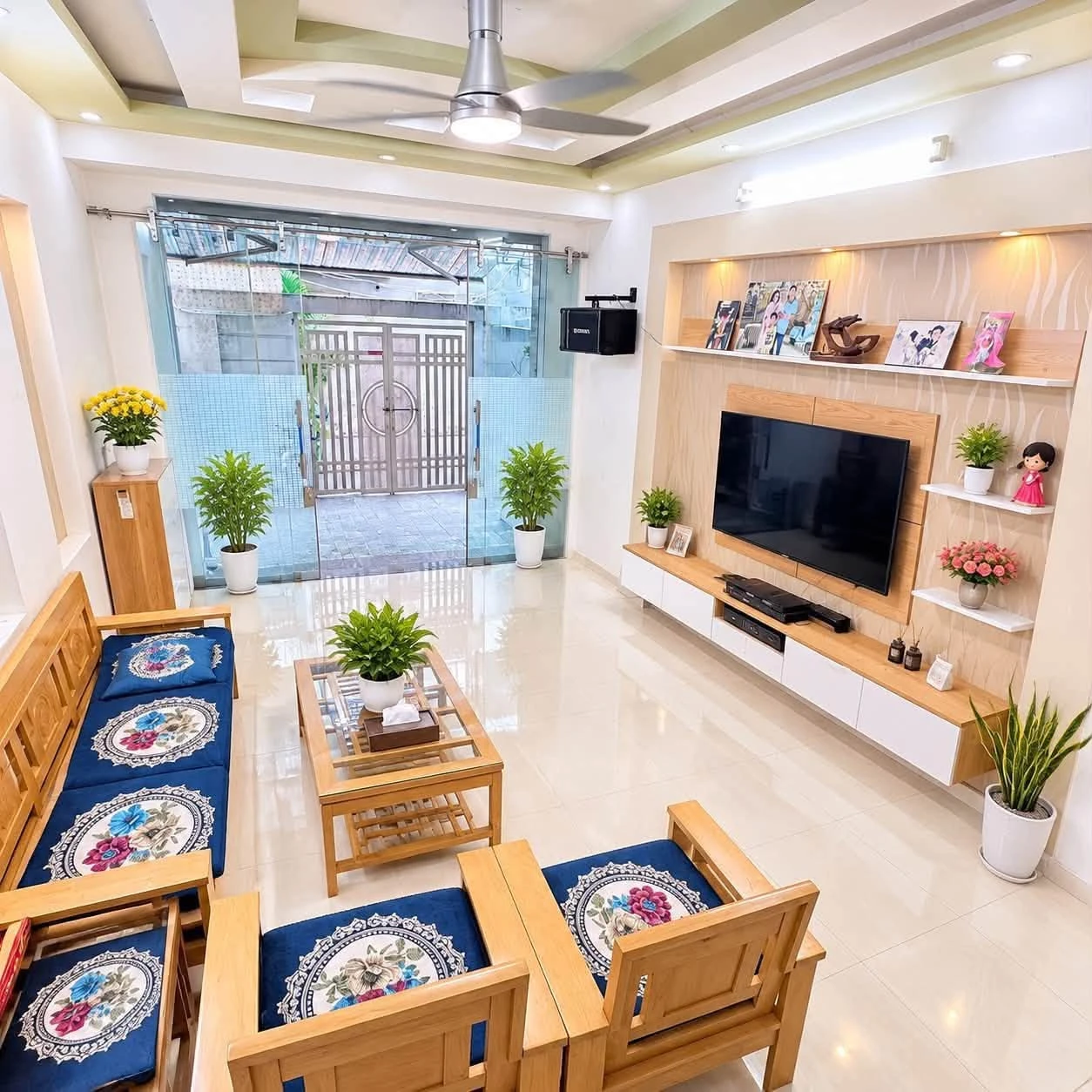 Bán nhà 4 tầng 4 phòng ngủ 63m2 Miếu Hai Xã Nhà Bè - Ảnh 1