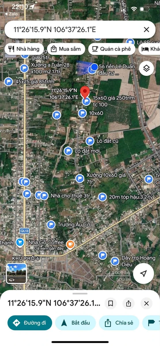 Bán đất 4000m2 mặt tiền Lê Duẩn, Chơn Thành 6.6 tỷ - Ảnh thu nhỏ 5