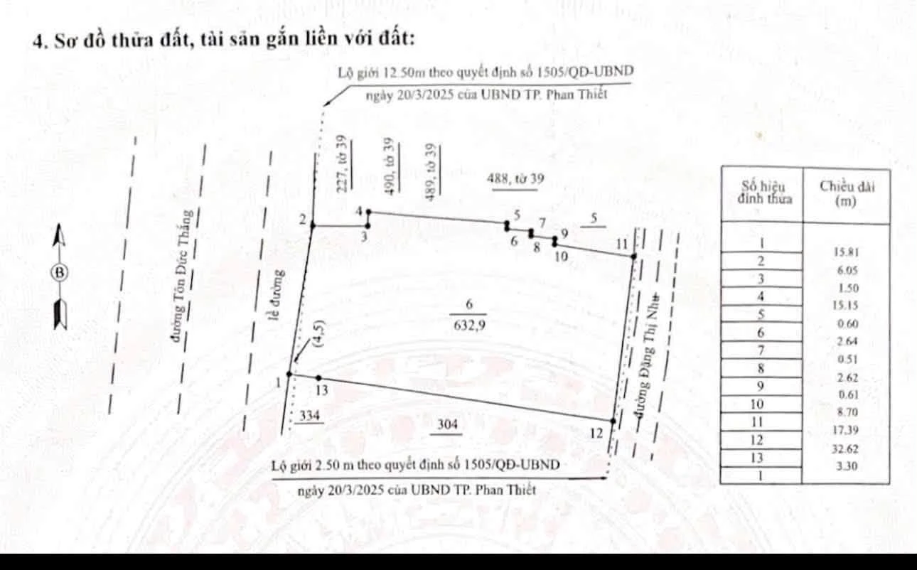 Bán đất thổ cư 633m² 2 mặt tiền Phan Thiết - Ảnh 1