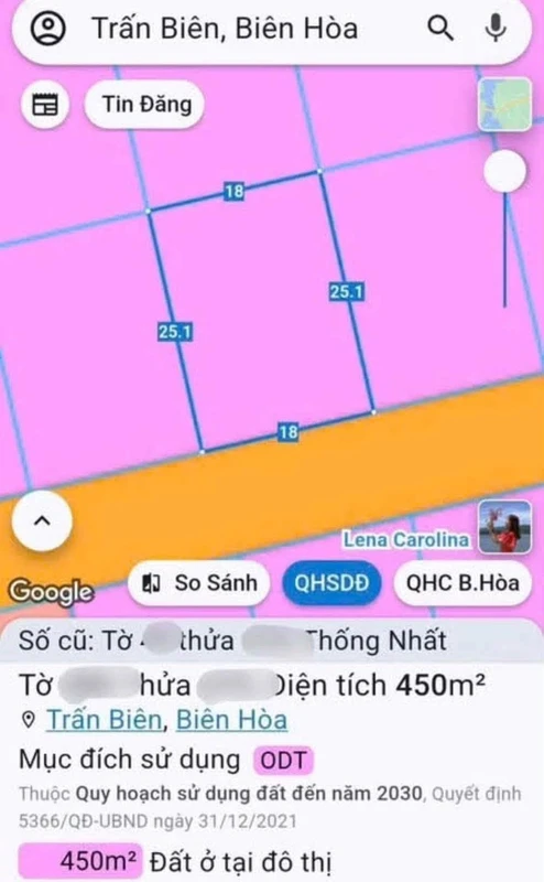 Bán lô đất nền Khu D2D Đồng Nai 451,8m² 45 tỷ