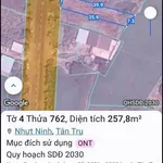 Bán đất thổ cư Tân Trụ 252m² mặt tiền tỉnh lộ 832 giá 1 tỷ 999 triệu - Ảnh thu nhỏ 5