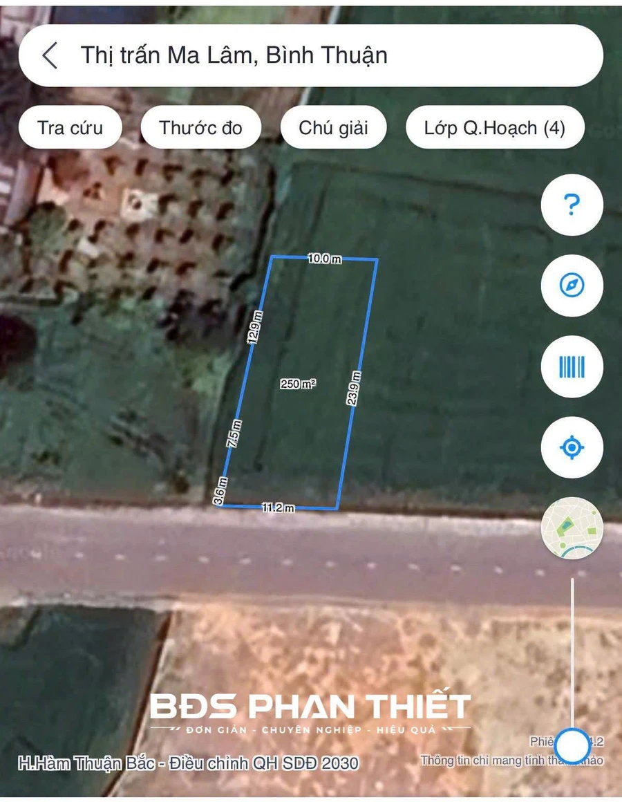 Bán đất mặt tiền Kim Đồng, Ma Lâm, 249.4m2, 1.4 tỷ - Ảnh thu nhỏ 2