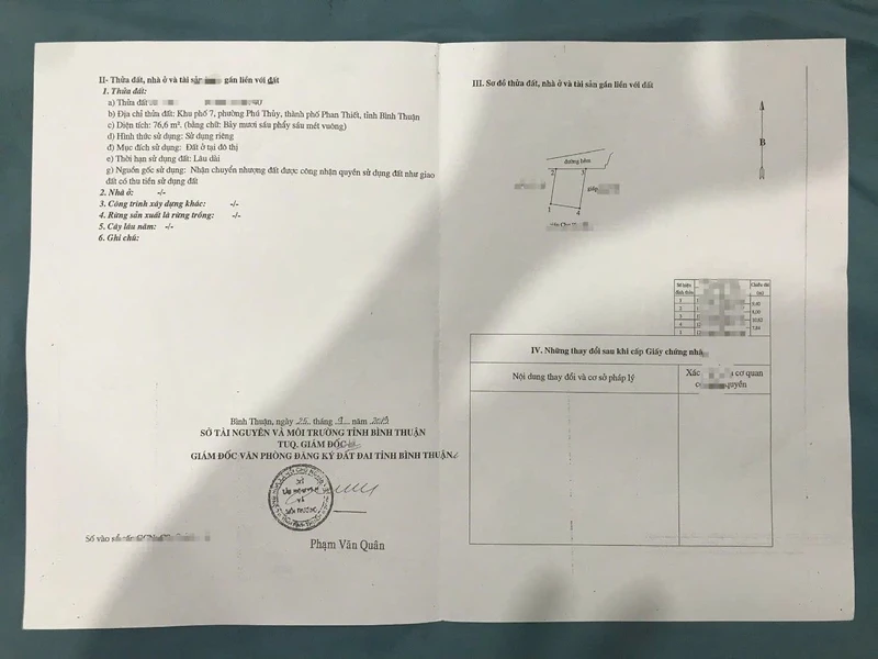 Bán nhà hẻm Tôn Đức Thắng, Phú Thủy, Phan Thiết 76.6m2, 2 phòng ngủ
