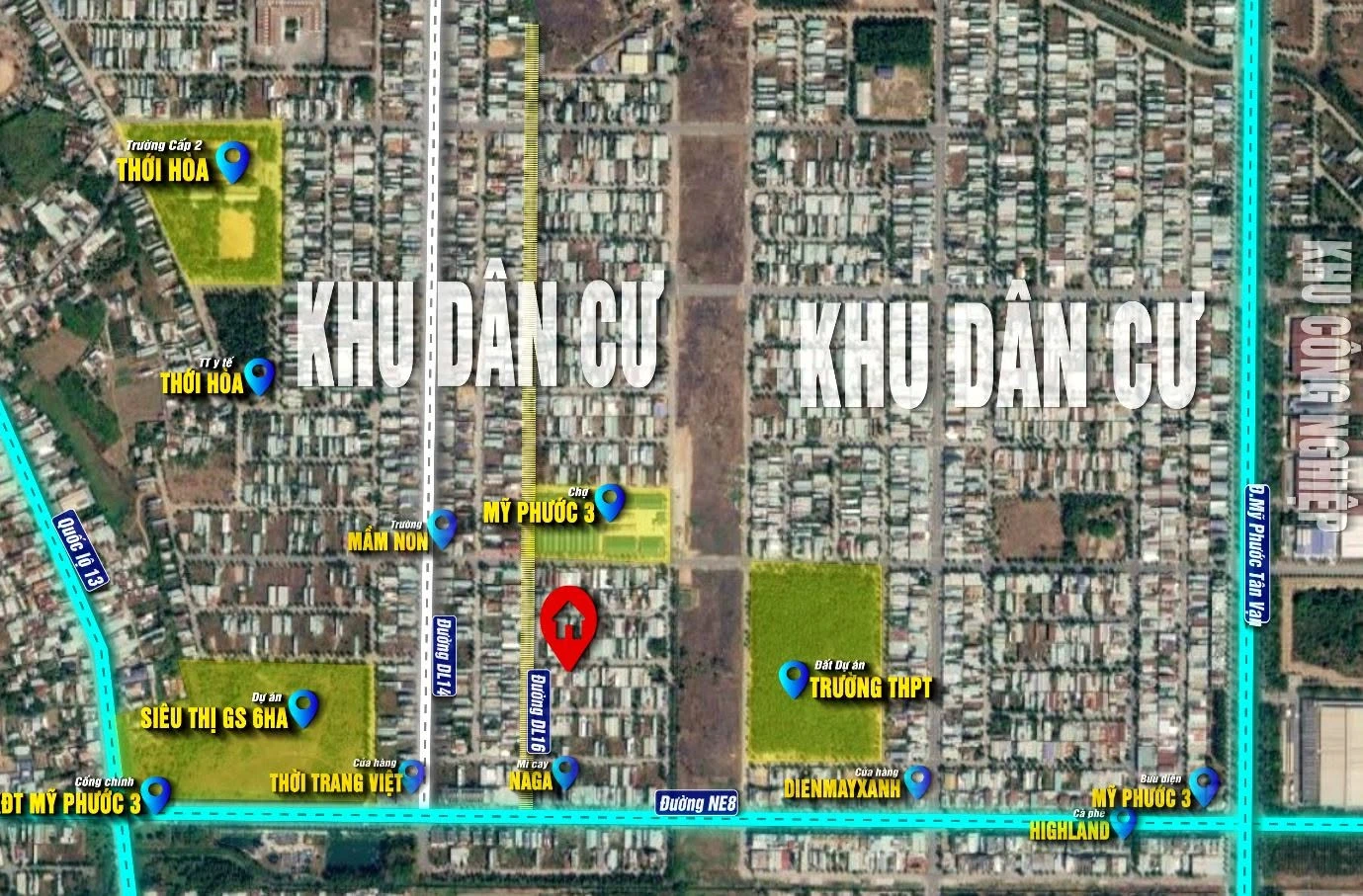Bán dãy trọ 10 phòng, 2 ki-ốt 300m² gần KCN Mỹ Phước 3 - Ảnh 1
