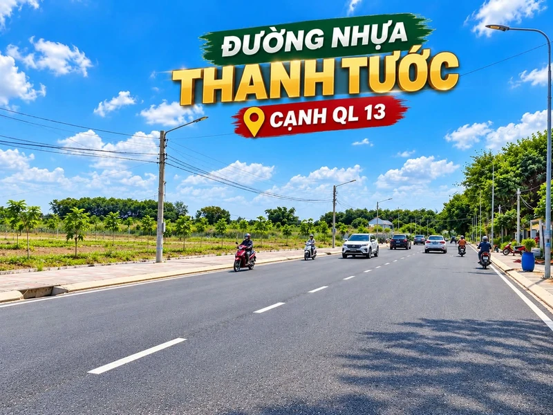 Bán đất Thanh Tước Chơn Thành 5x38m 399 triệu