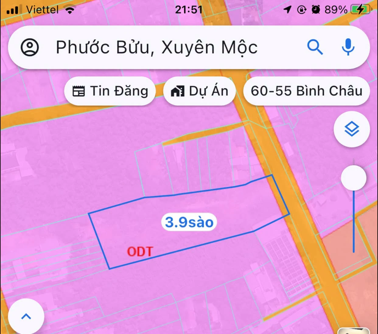 Bán đất 3700m2 Xã Hồ Tràm, mặt tiền đường, 2.1 triệu/m2 - Ảnh 1