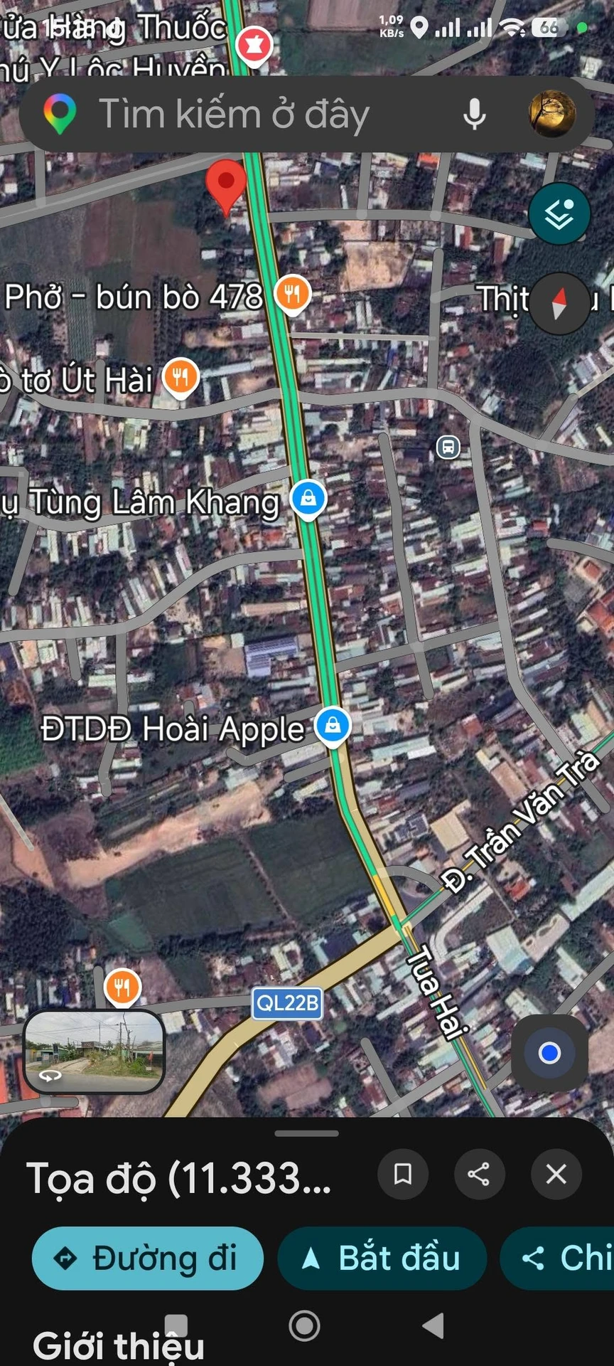 Bán đất mặt tiền QL 22b Tây Ninh 172m² giá 2 tỷ 200 triệu - Ảnh 1