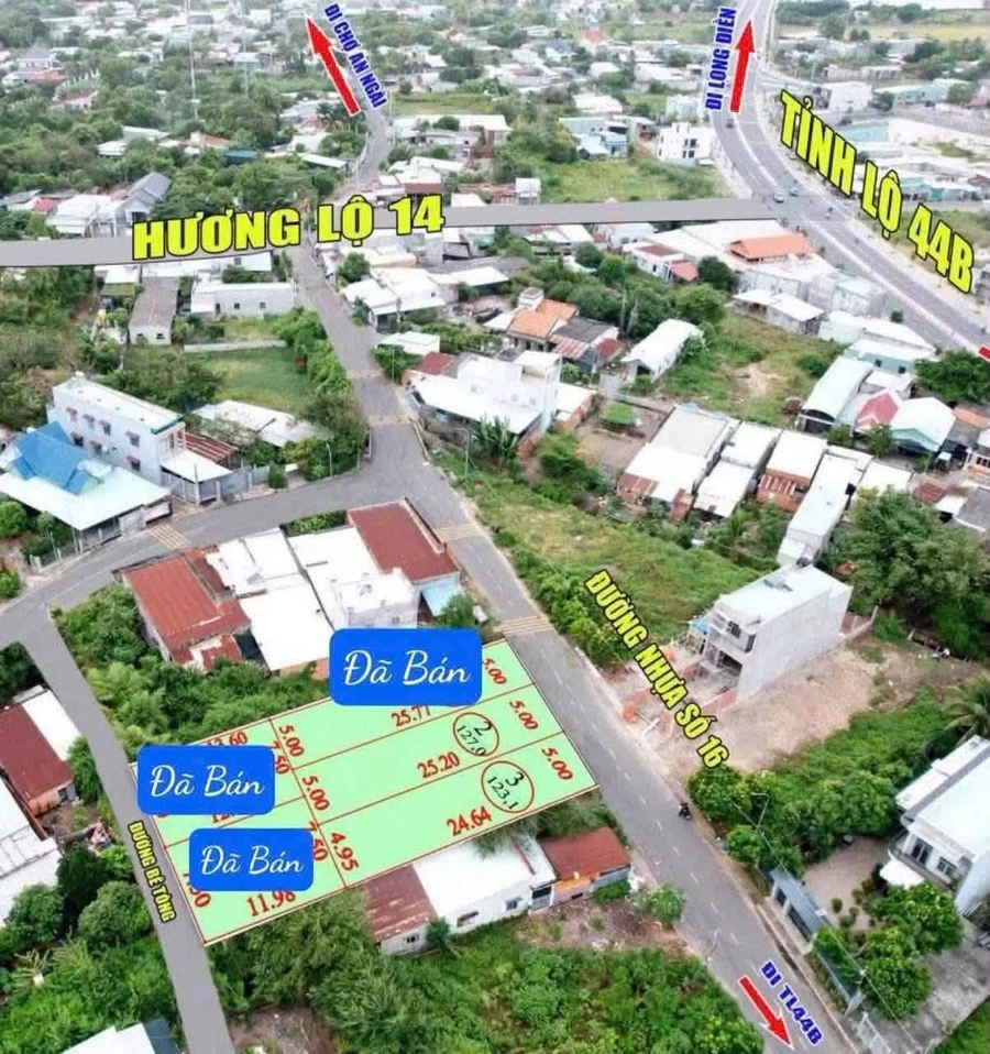 Bán 2 lô đất mặt tiền đường 16 Tam Phước, Long Điền 82-85m² - Ảnh 1