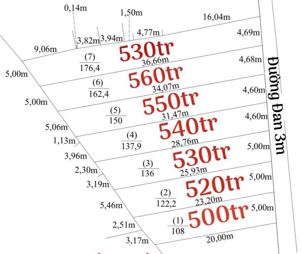Bán 7 lô đất thổ cư mặt tiền đường Đan Hòa Phú, Bình Chánh 500-550 triệu - Ảnh thu nhỏ 3