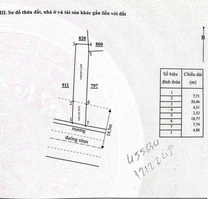 Bán lô đất thổ cư 137m² mặt đường nhựa Hàm Liêm, Bình Thuận - Ảnh thu nhỏ 2
