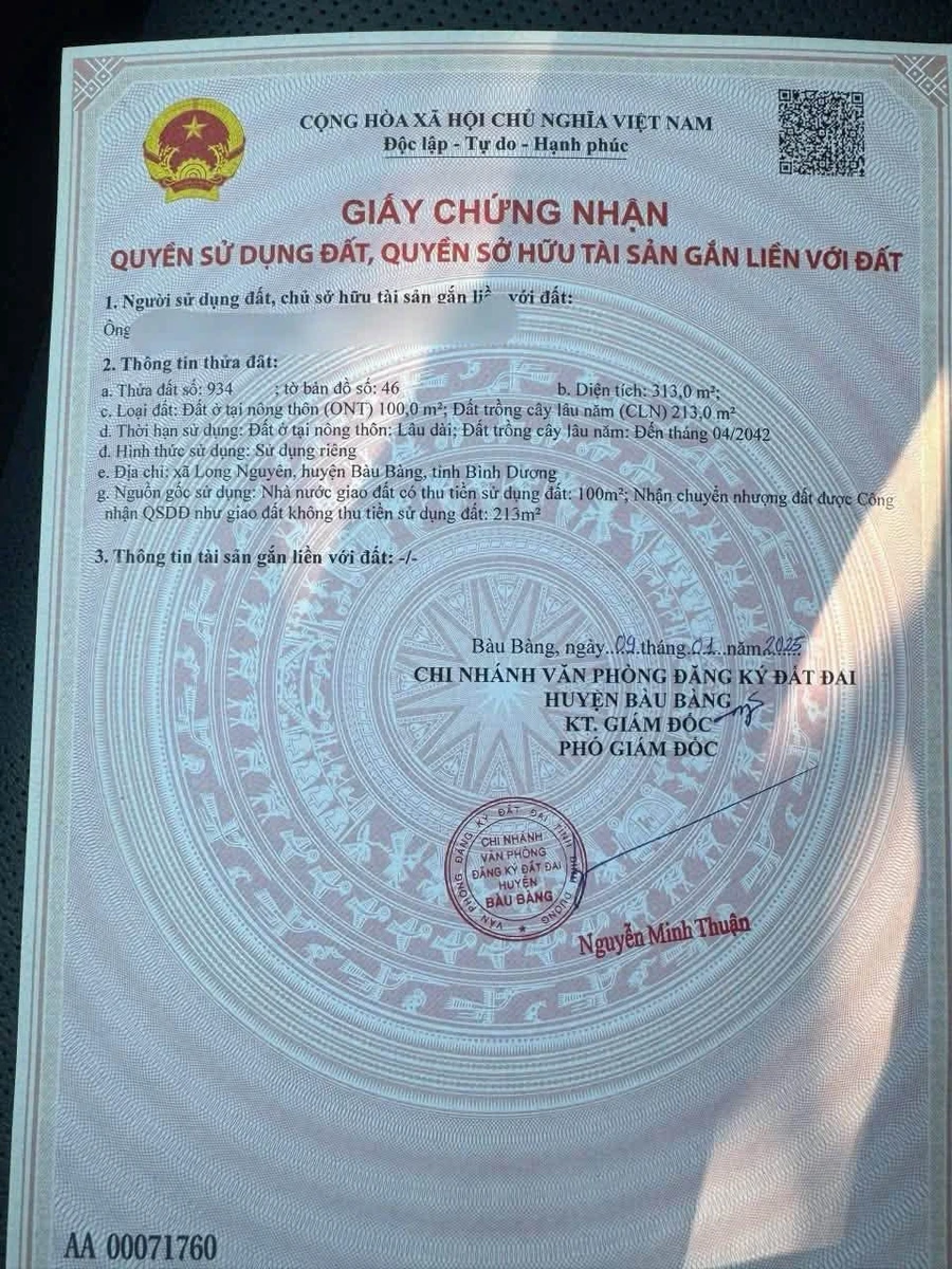 Bán đất mặt tiền Long Nguyên 313m², Bến Cát - Ảnh thu nhỏ 3