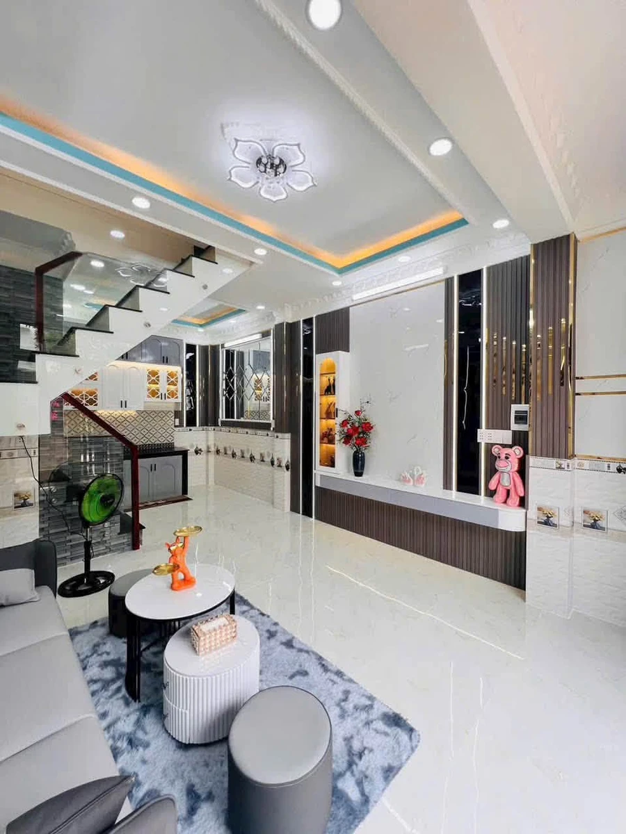 Bán nhà 1 lầu mặt tiền Huỳnh Tấn Phát 32m2 Nhà Bè - Ảnh thu nhỏ 5
