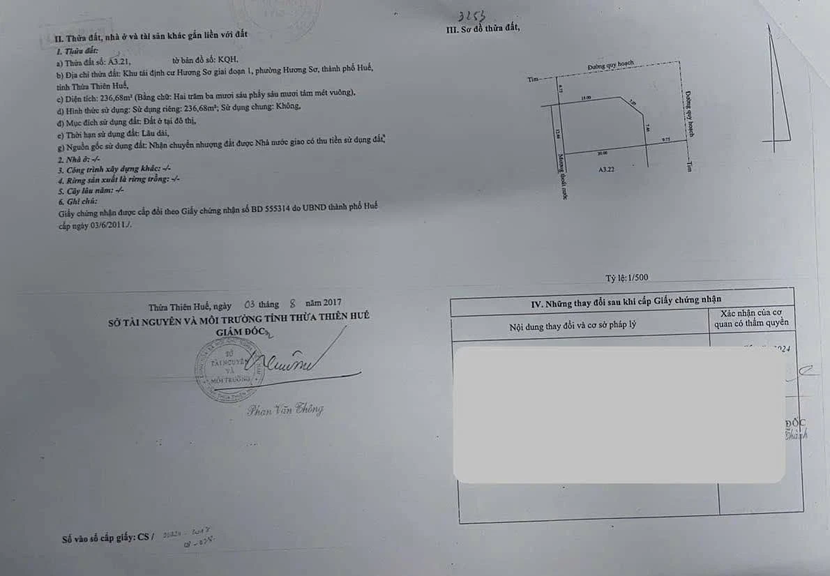 Bán lô đất góc 2 mặt tiền đường Mai Lượng 237m², giá 28 triệu/m², TP Huế - Ảnh thu nhỏ 5