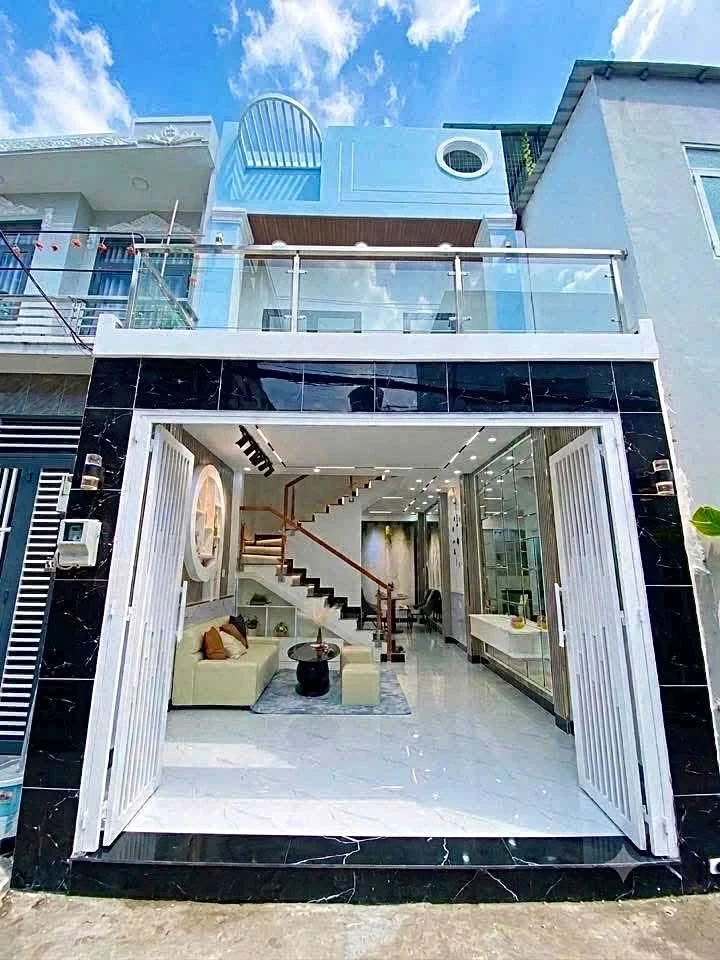 Bán nhà hẻm 2 tầng 45m² Huỳnh Tấn Phát, Nhà Bè - 5,45 tỷ - Ảnh 1