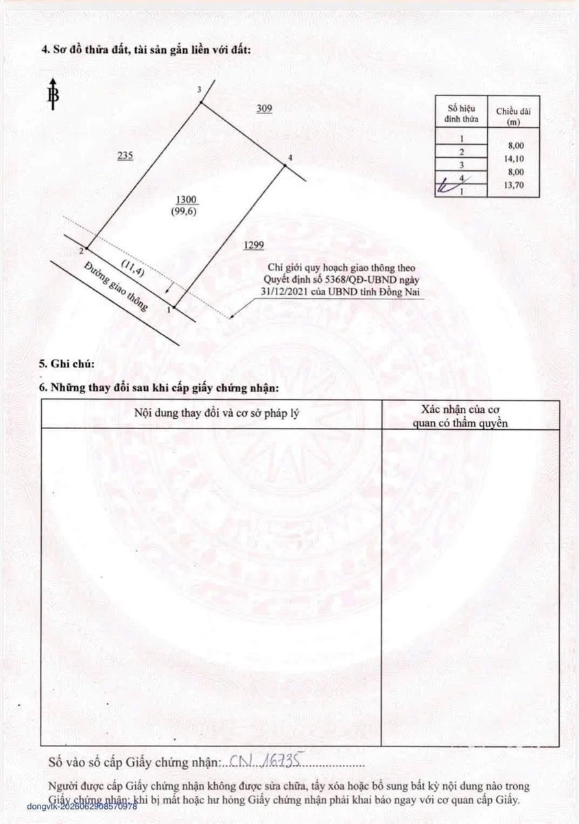Bán đất 112m² gần Hương Lộ 15, sổ hồng riêng - Ảnh 1