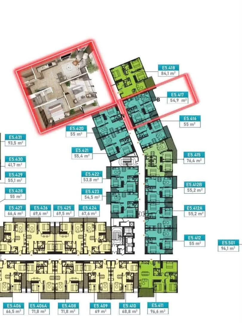 Bán căn hộ 2PN tại Ecopark Hải Dương, 54.9m2, giá 2,554 tỷ - Ảnh 1